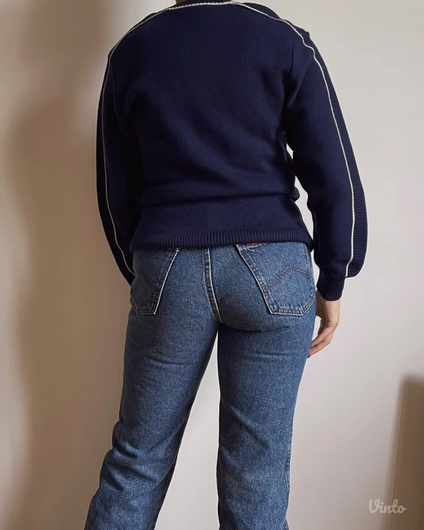 Vintage pleteni džemper slovenskog brenda Rašica 80-90s