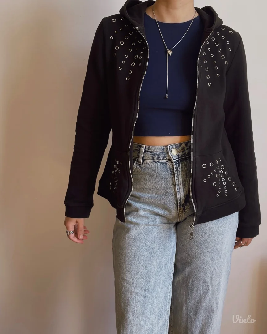 Y2K zip hoodie iz kolekcije Rainbow