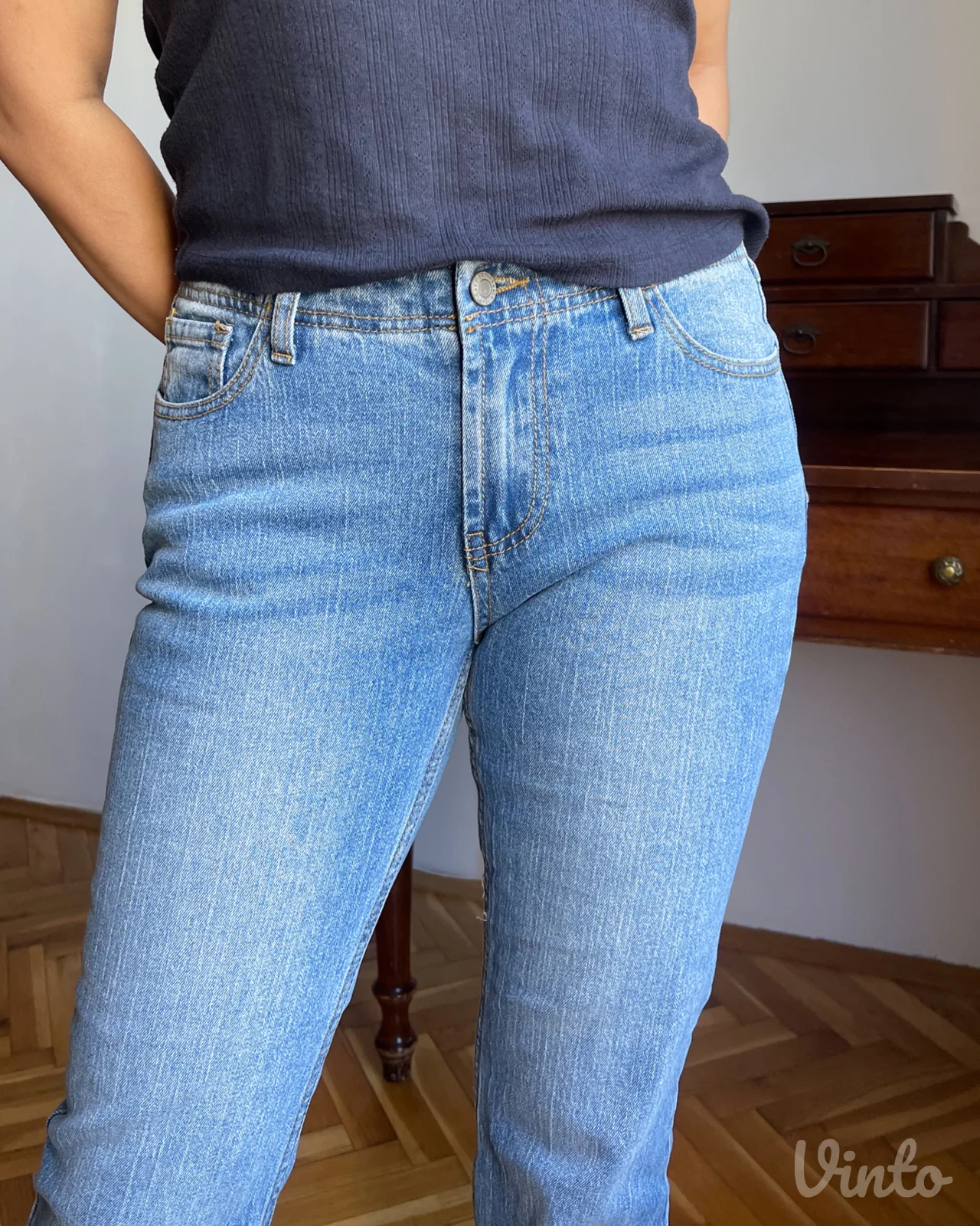 Vintage y2k farmerke plava boja