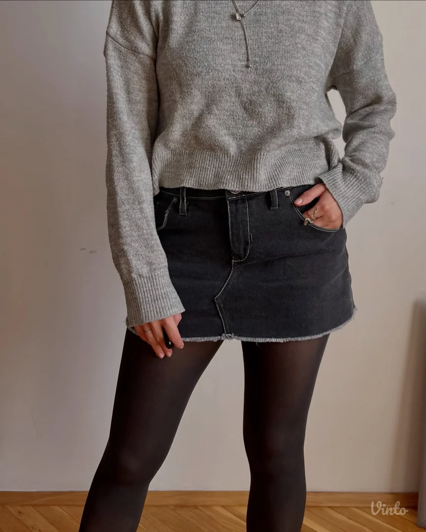 Teksas mini-suknja Lee Cooper u Y2K stilu, 2010-ih