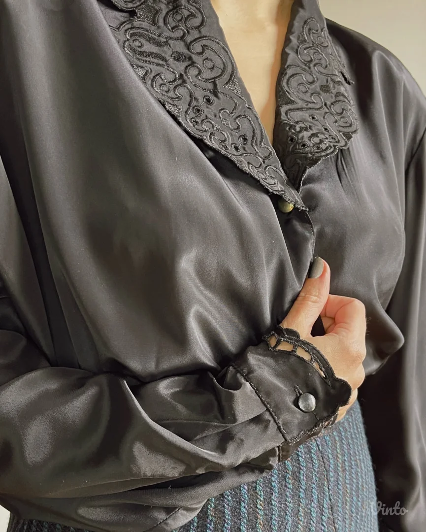 Vintage bluza iz 80-ih od 100% prirodne svile