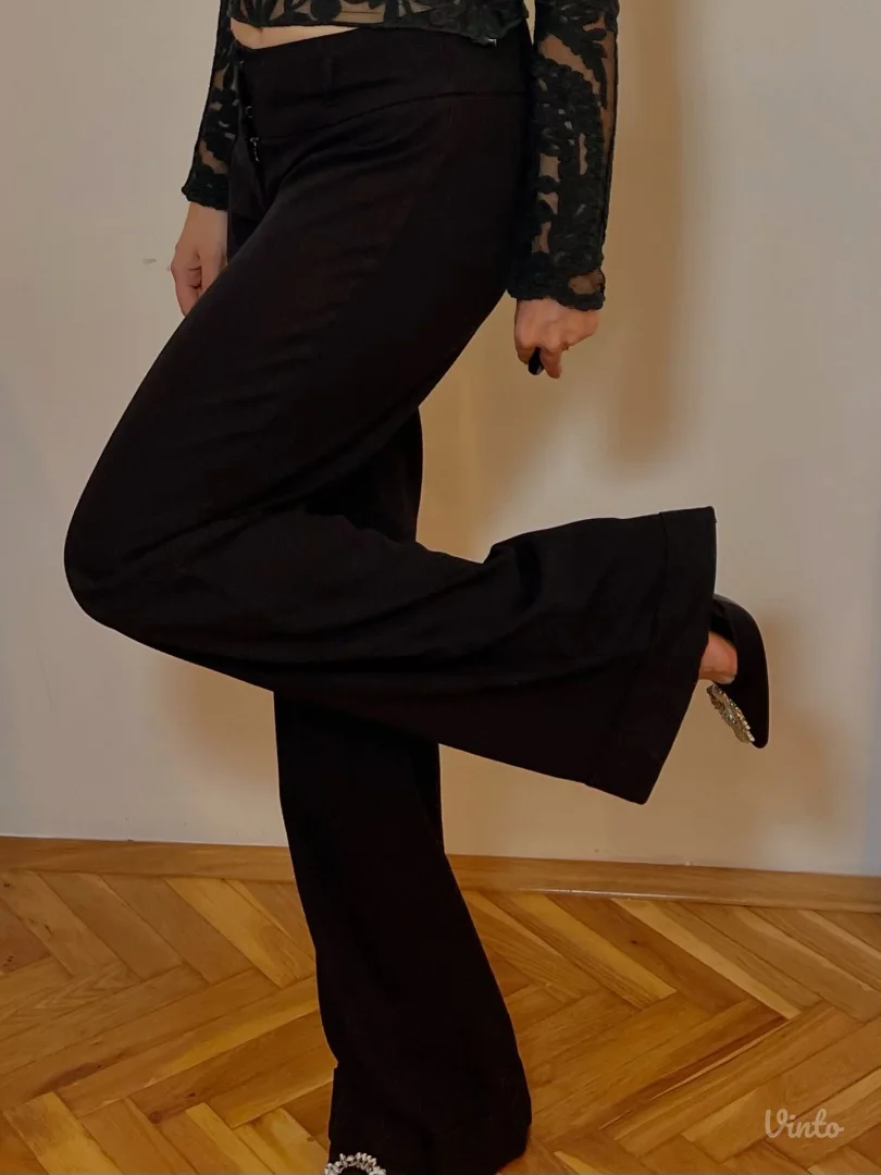 Crne pantalone Camaïeu, kraj 2000-ih