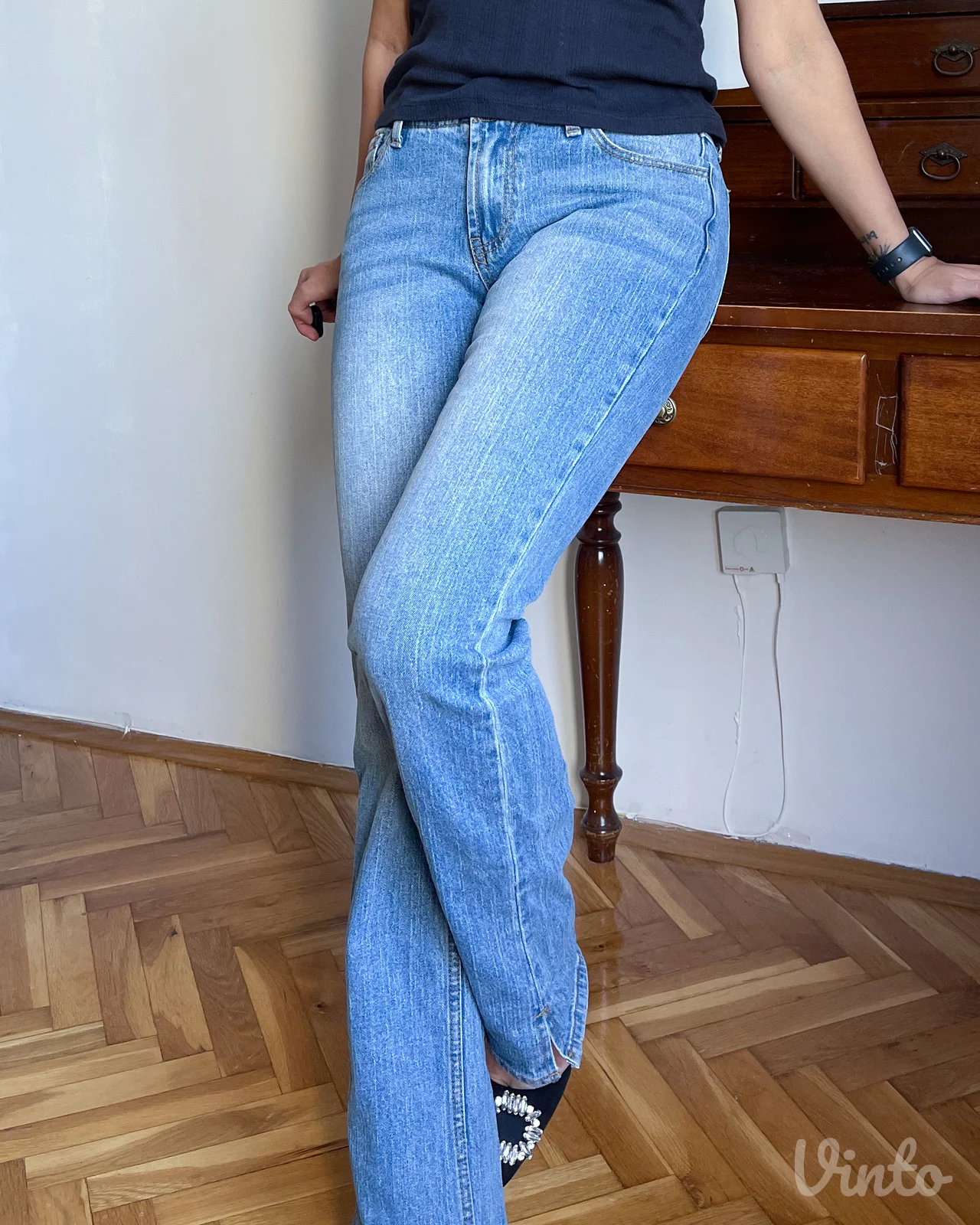 Vintage y2k farmerke plava boja