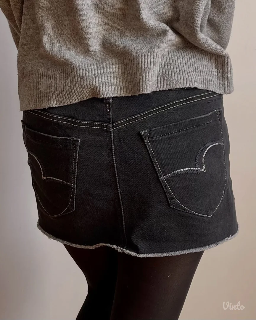 Teksas mini-suknja Lee Cooper u Y2K stilu, 2010-ih