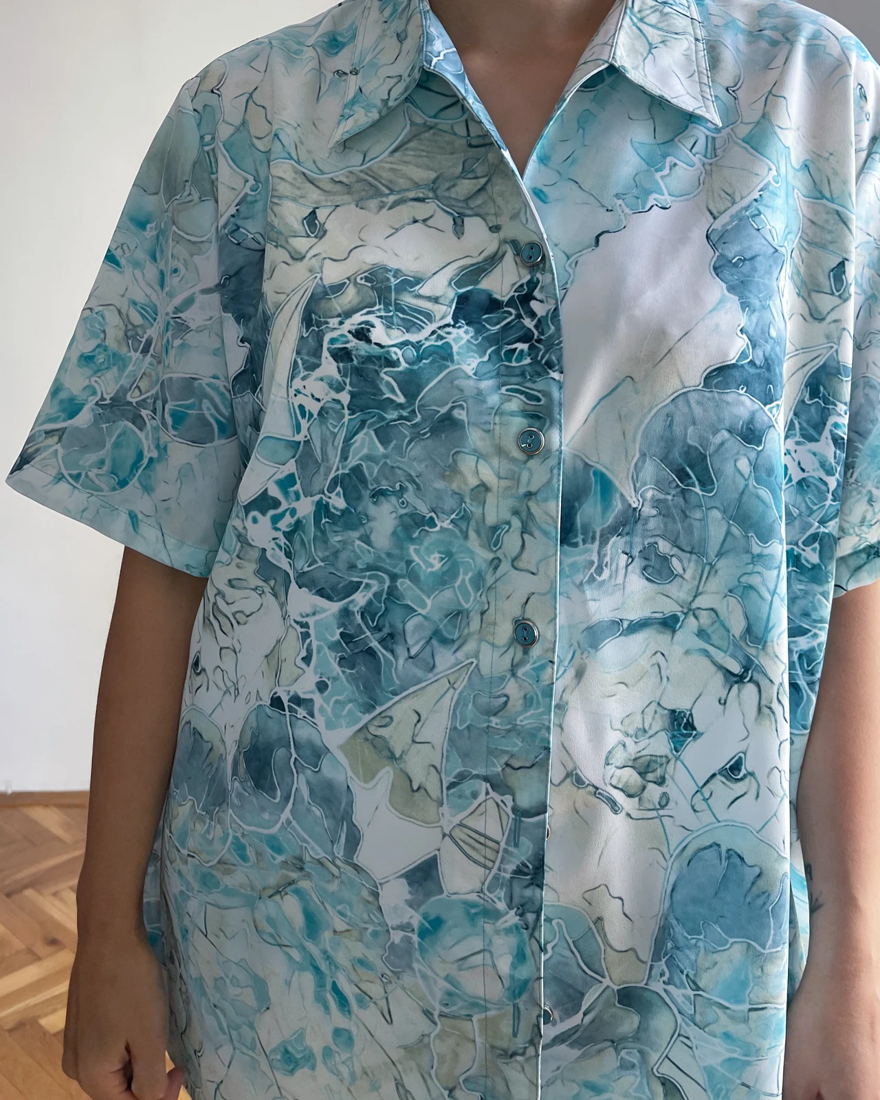 Vintage bluza kratki rukav