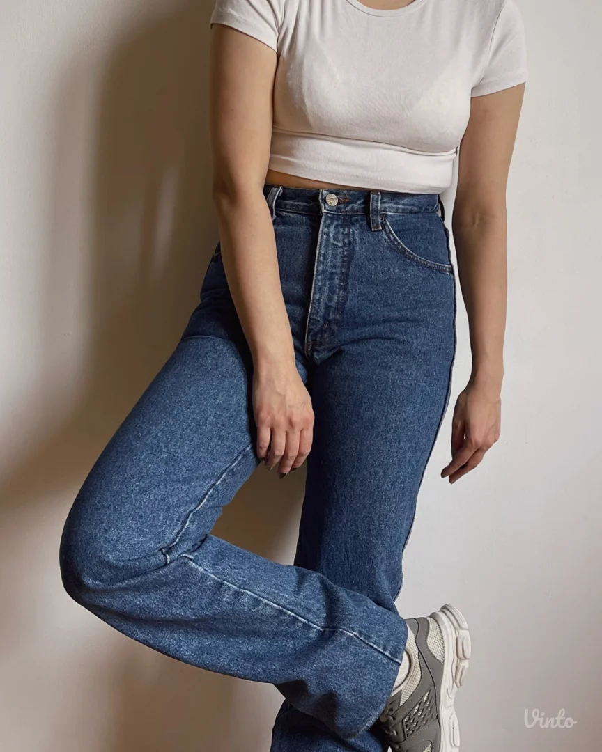 Vintage farmerke Carrera sa visokim strukom i ravnim krojem