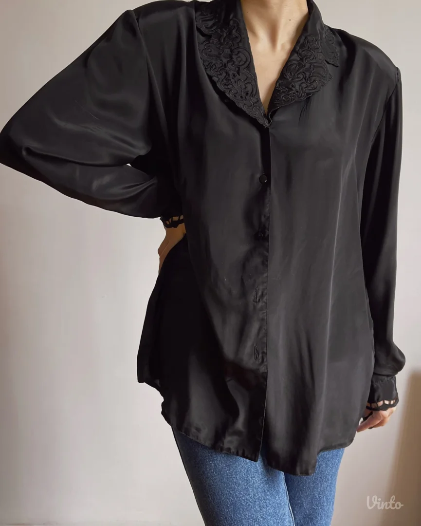 Vintage bluza iz 80-ih od 100% prirodne svile