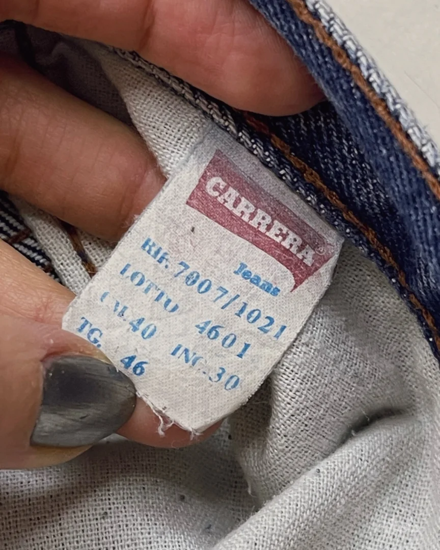 Vintage farmerke Carrera sa visokim strukom i ravnim krojem