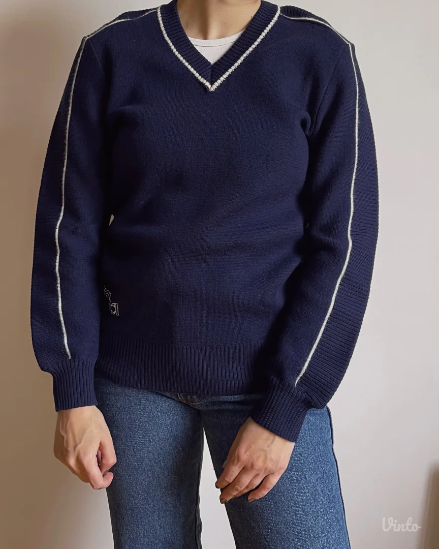 Vintage pleteni džemper slovenskog brenda Rašica 80-90s