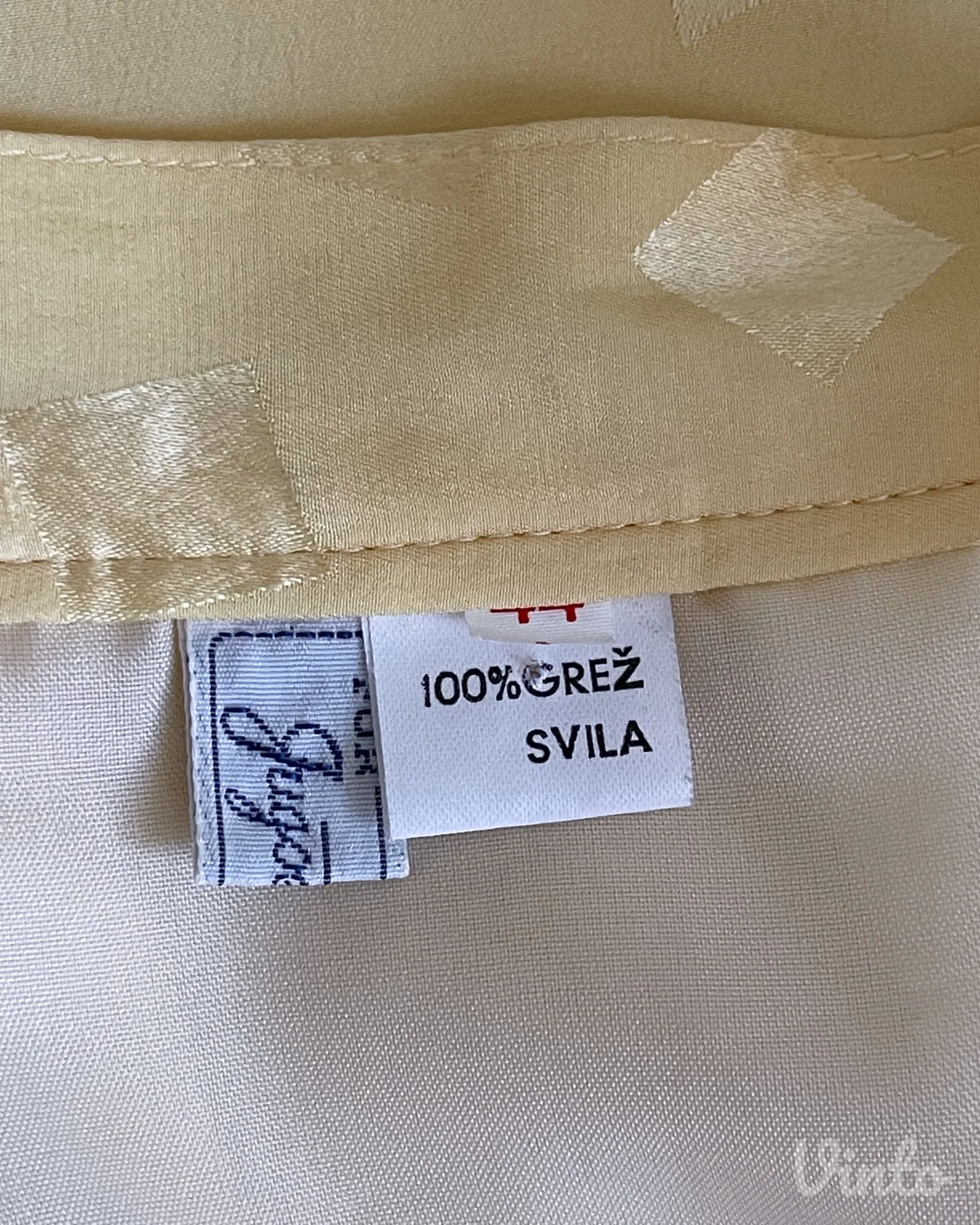 Vintage odelo bluza i suknja Jugoslavija 80-ih retro stil svila