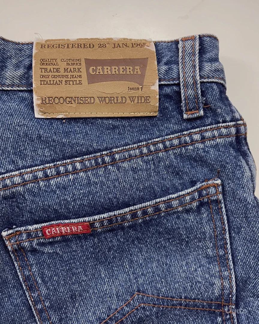 Vintage farmerke Carrera sa visokim strukom i ravnim krojem