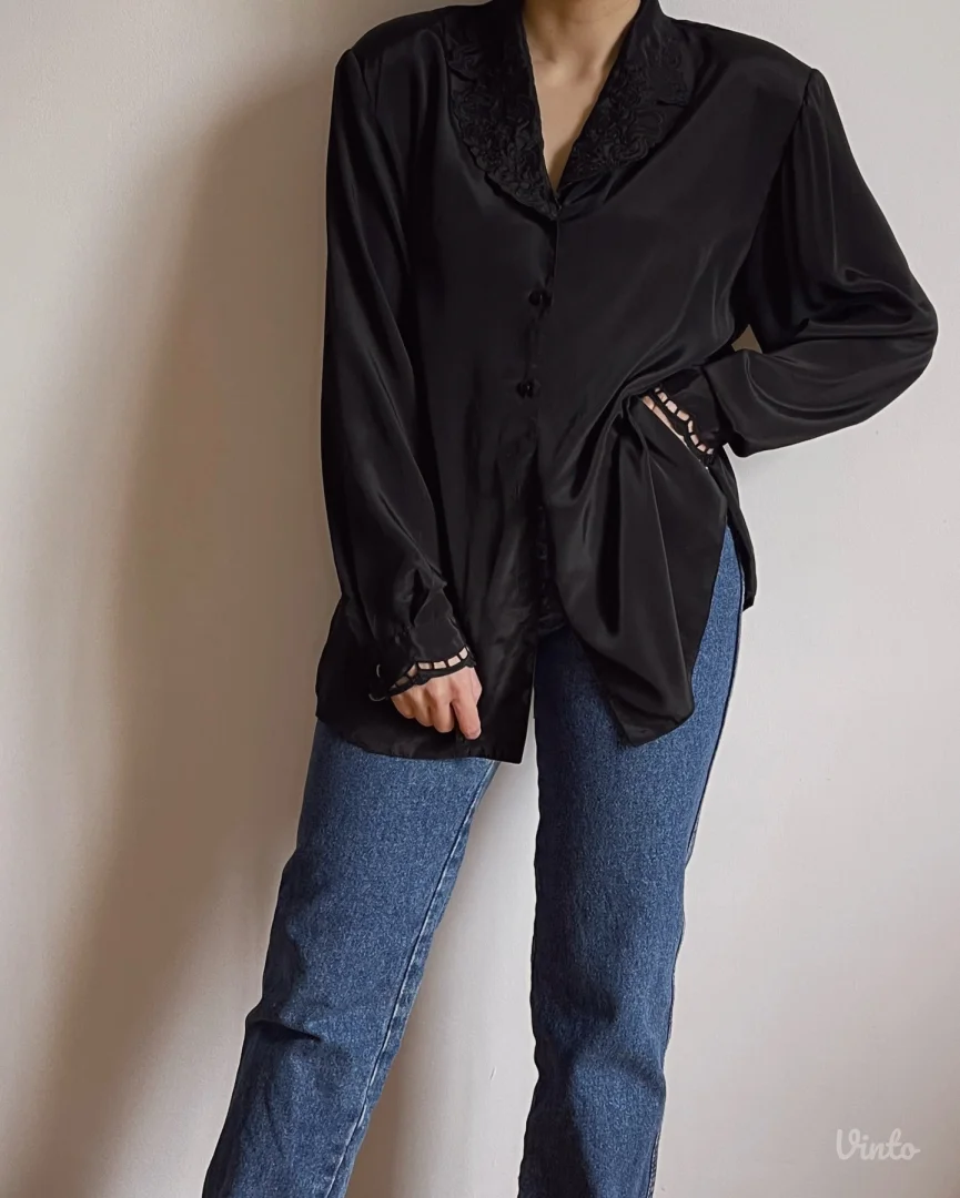 Vintage bluza iz 80-ih od 100% prirodne svile