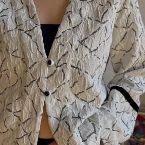 Lagani crno-beli y2k sako