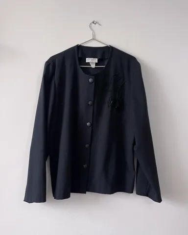 Vintage sako 90s francuska crni