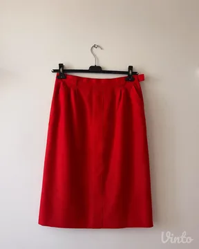 Vintage suknja crvena 80 90 klasična