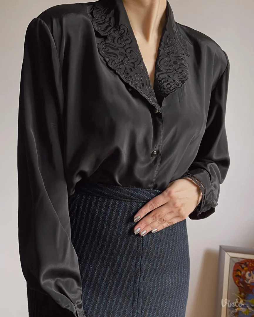 Vintage bluza iz 80-ih od 100% prirodne svile