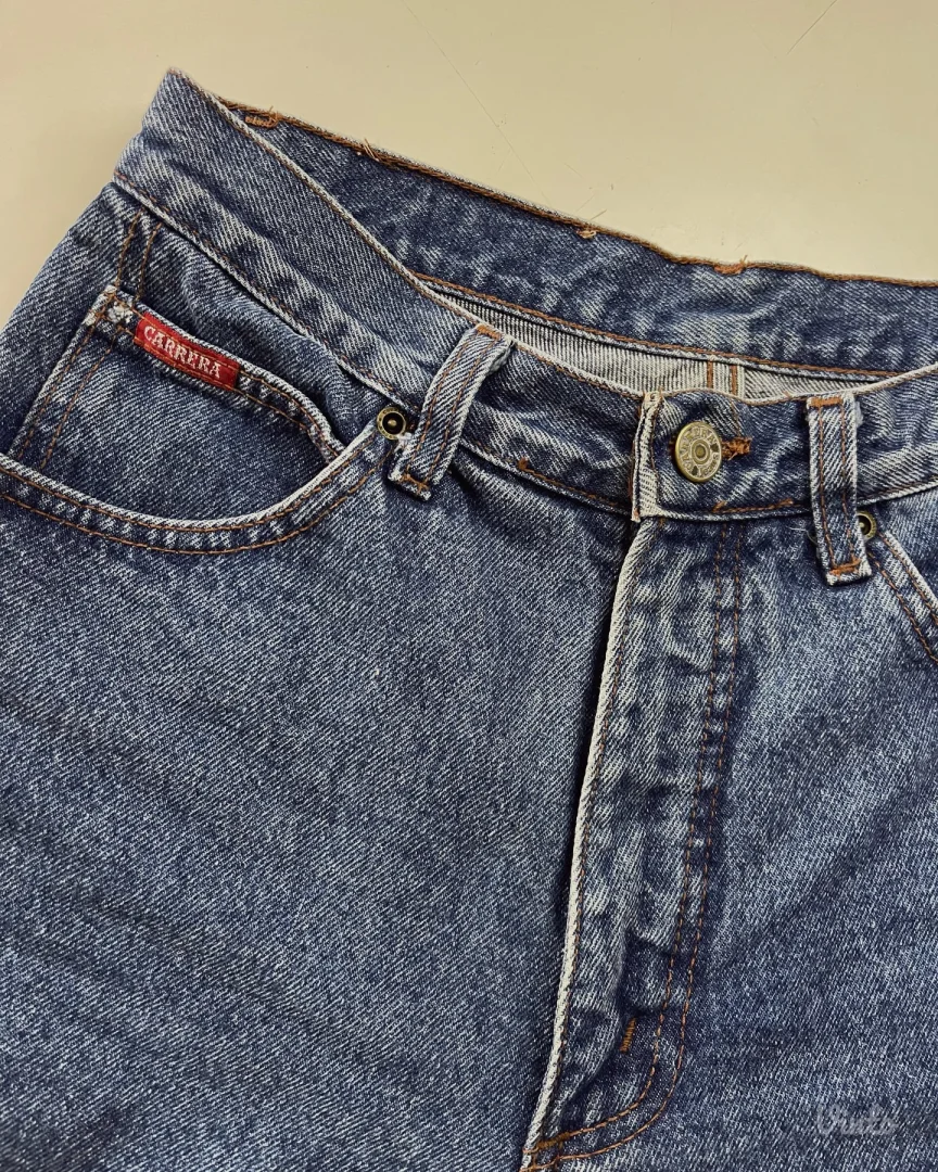 Vintage farmerke Carrera sa visokim strukom i ravnim krojem