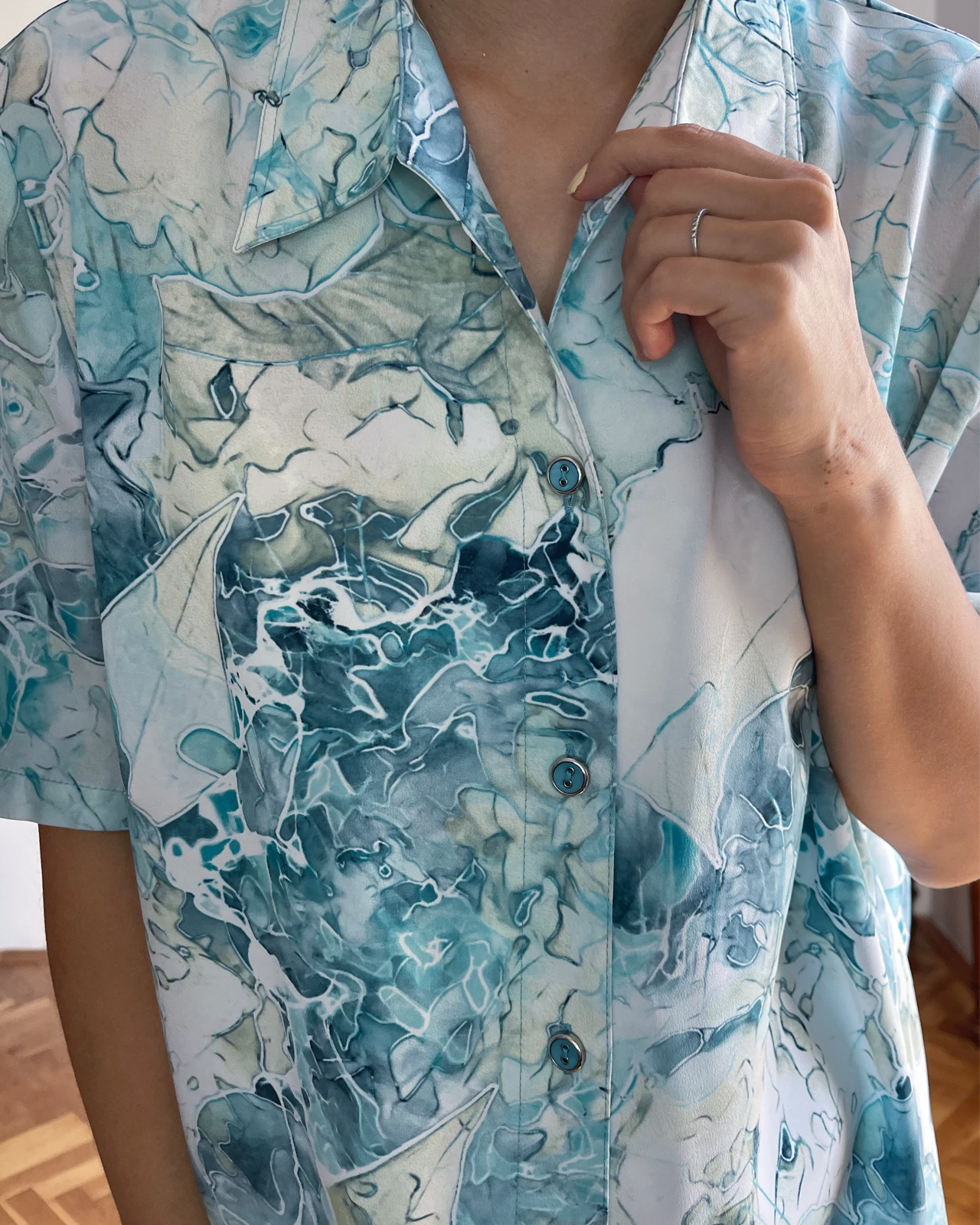 Vintage bluza kratki rukav