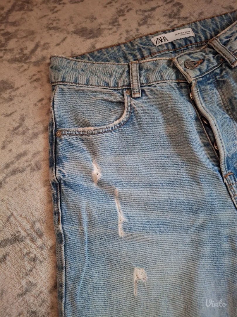 Zara farmerke crop flare visok struk