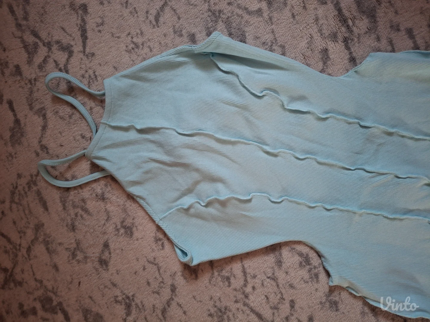 Bershka plava letnja haljina