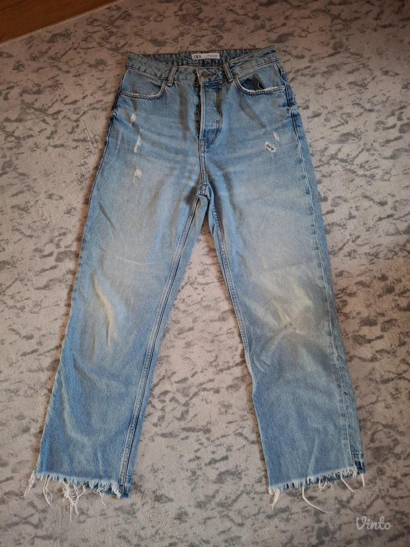 Zara farmerke crop flare visok struk