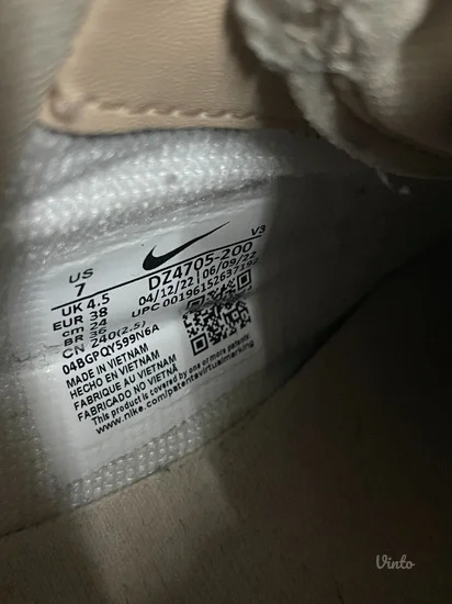 NIKE Air Force (38) roze-crvene patike