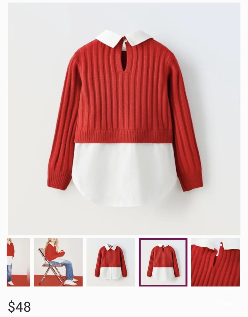 ZARA košulja + džemper ❤️