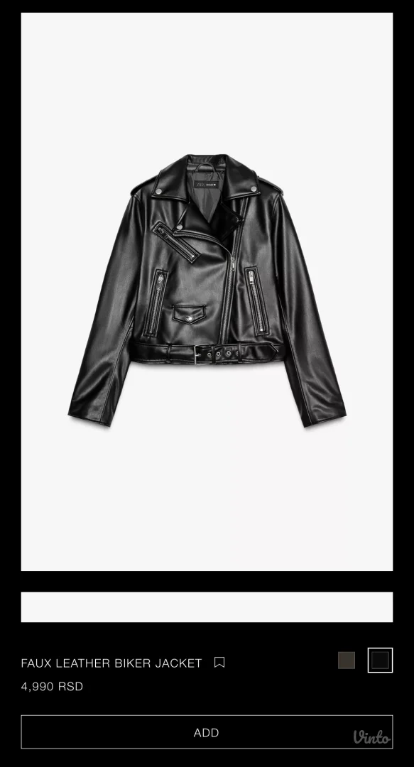 ZARA kožna jakna - NOVO! 🖤