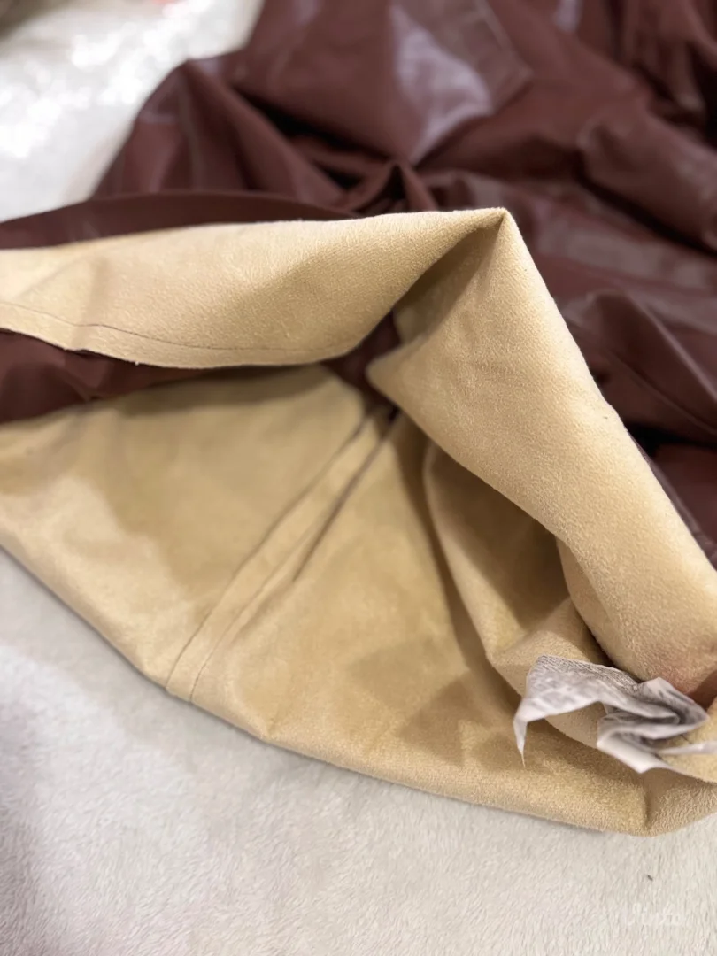 ZARA kožna haljina sa naramenicama 🤎