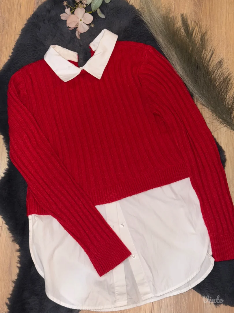 ZARA košulja + džemper ❤️