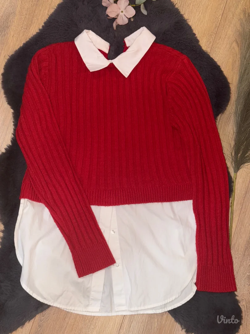 ZARA košulja + džemper ❤️