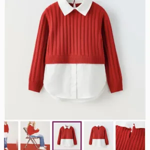 ZARA košulja + džemper ❤️