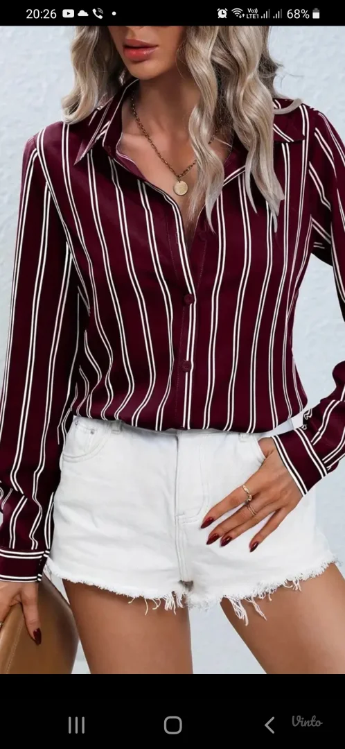 Ženska bordo košulja