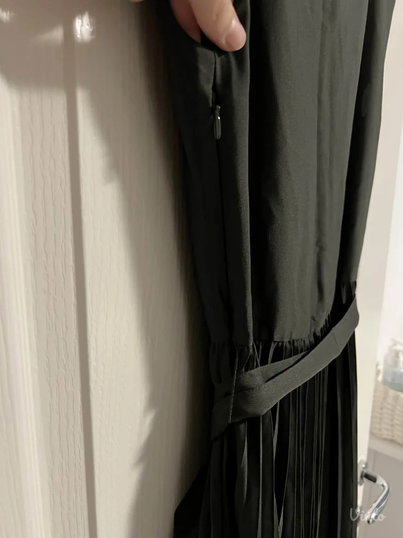 H&M midi maslinasta haljina