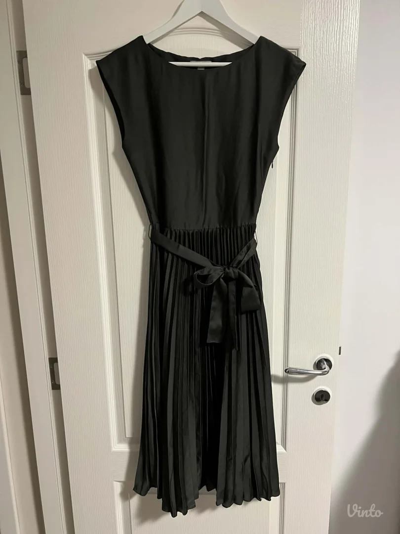 H&M midi maslinasta haljina