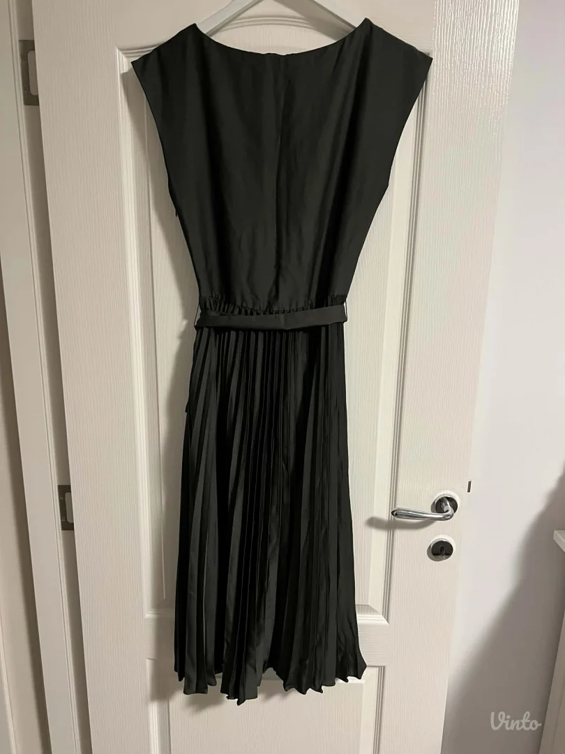 H&M midi maslinasta haljina