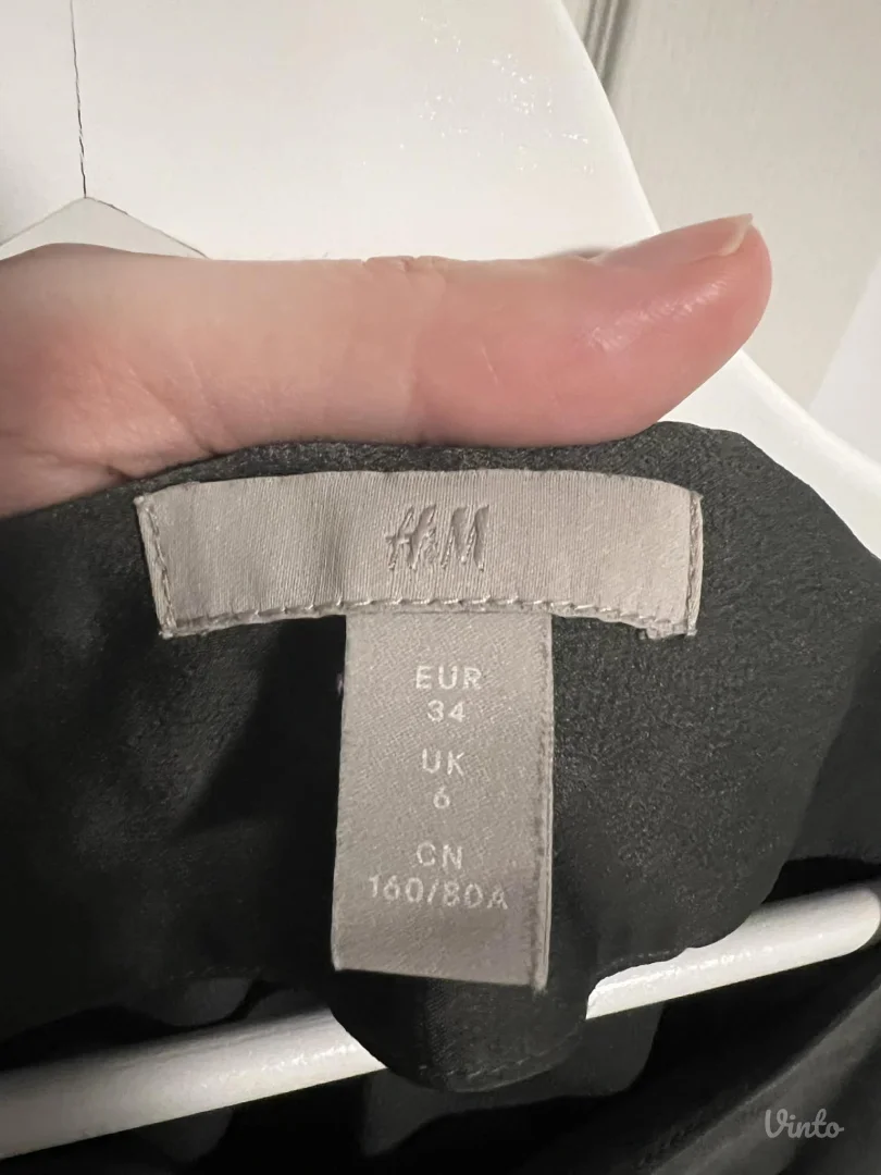 H&M midi maslinasta haljina