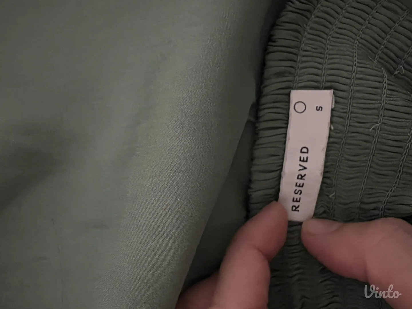 Reserved duga zelena haljina