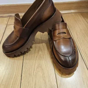 SANTONI braon ženske mokasine