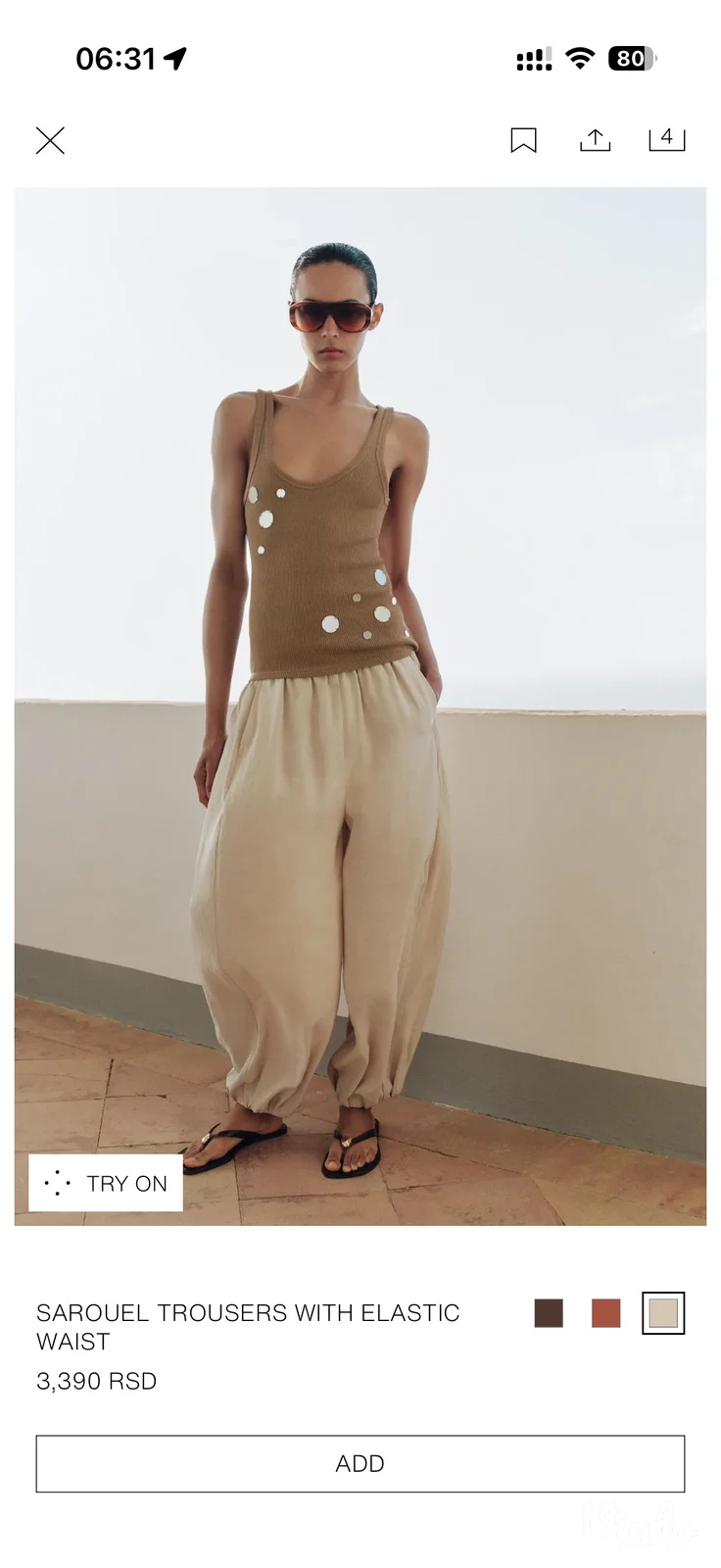 Zara nove pantalone