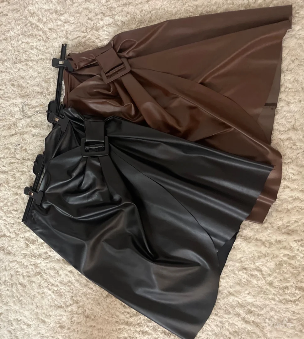 2 kožne suknje za 1200 din