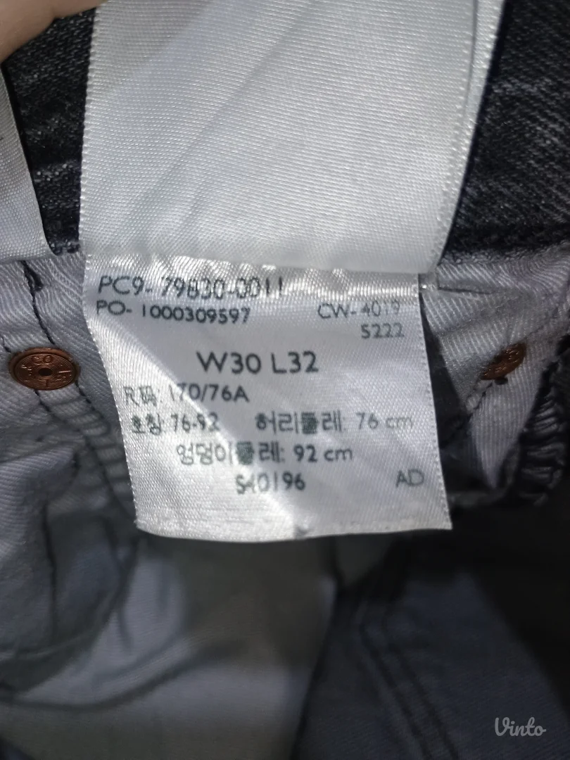 Levis - tamno sive muške farmerke