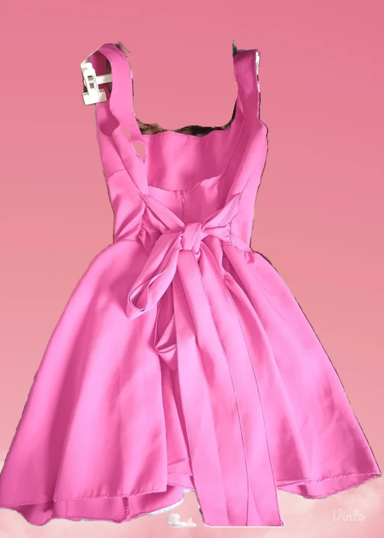 Pink elegantna haljina