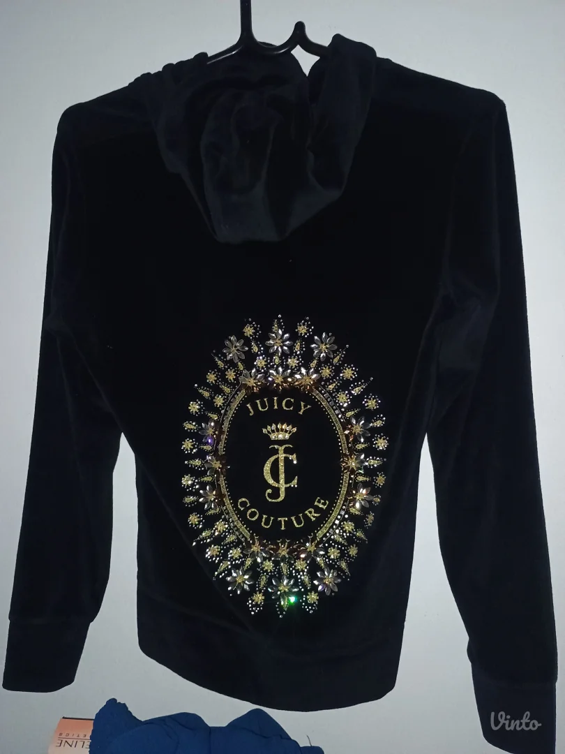 Juicy couture crni duks na zakopcavanje