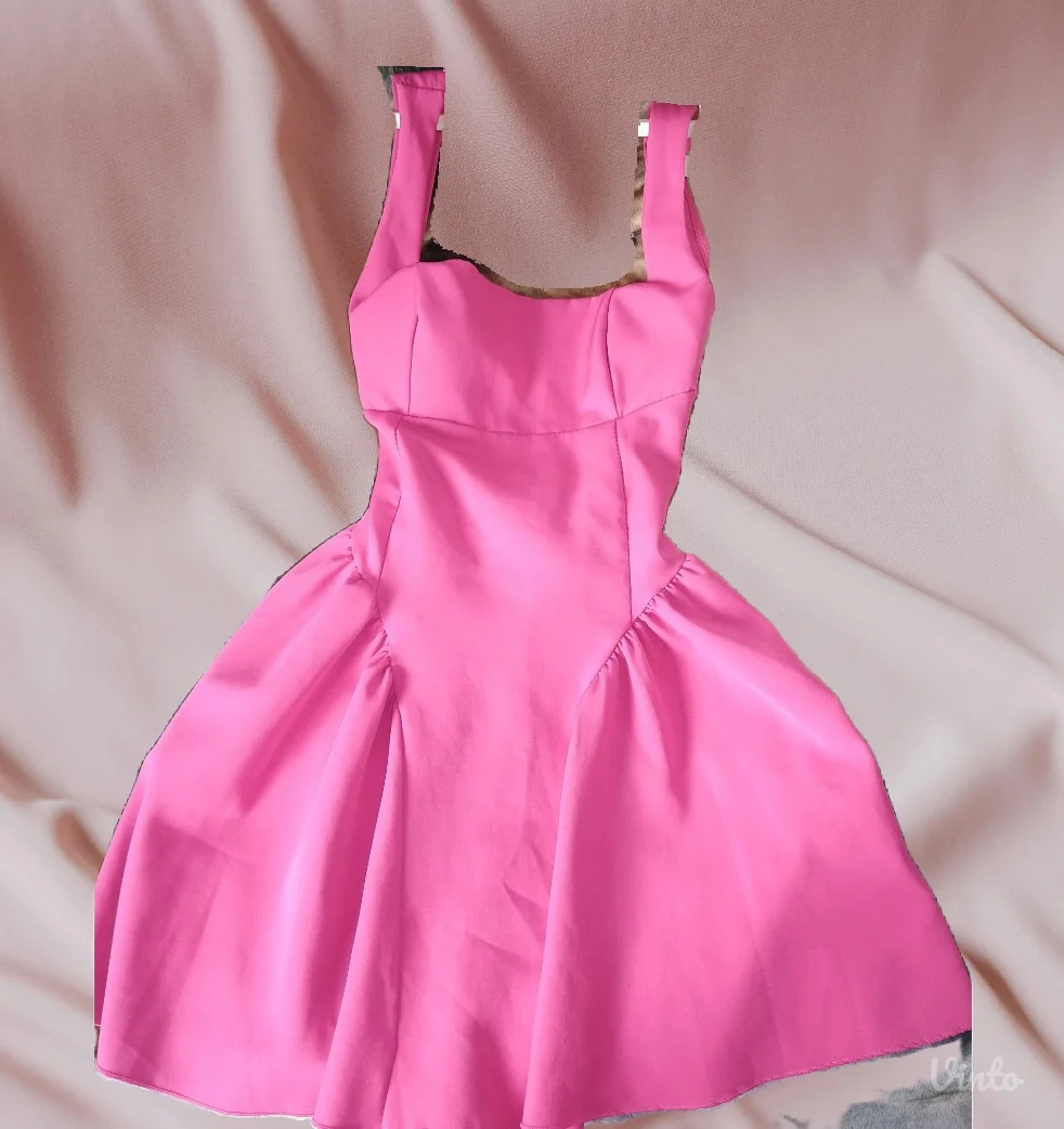 Pink elegantna haljina