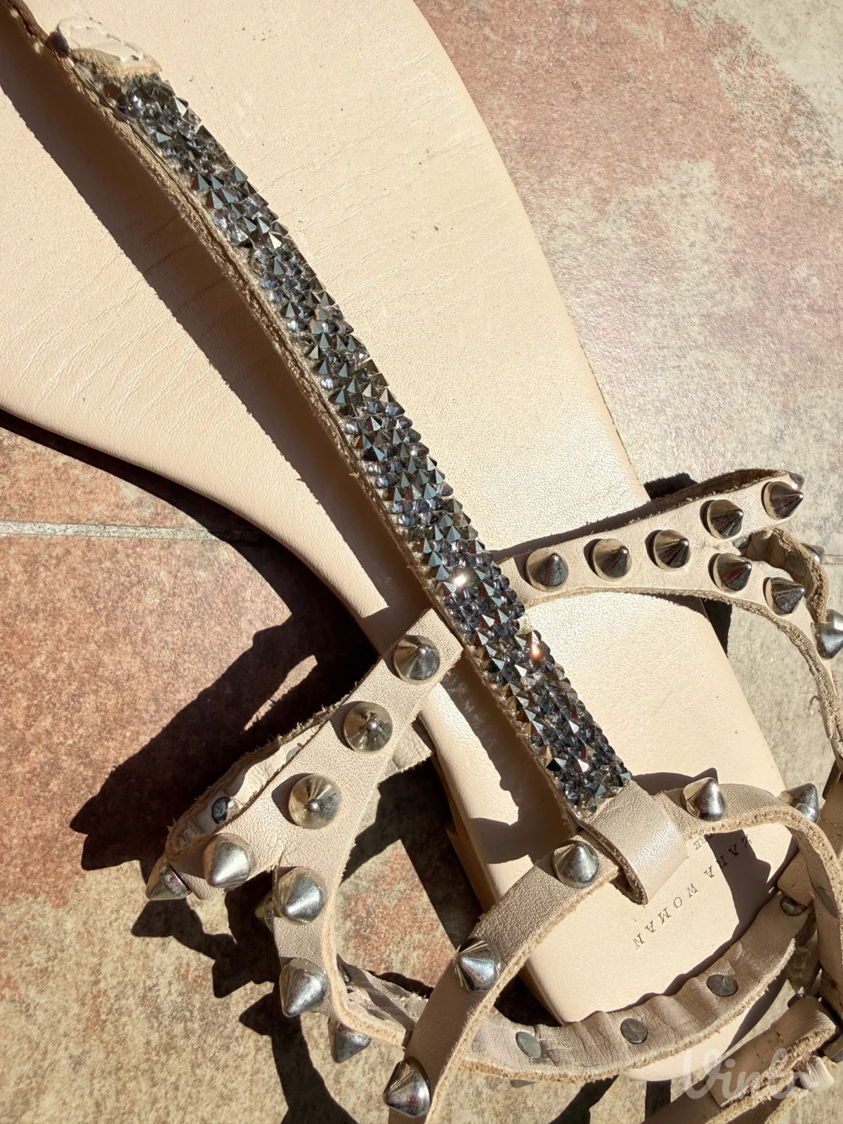 Zara sandale sa swarovski kristalima