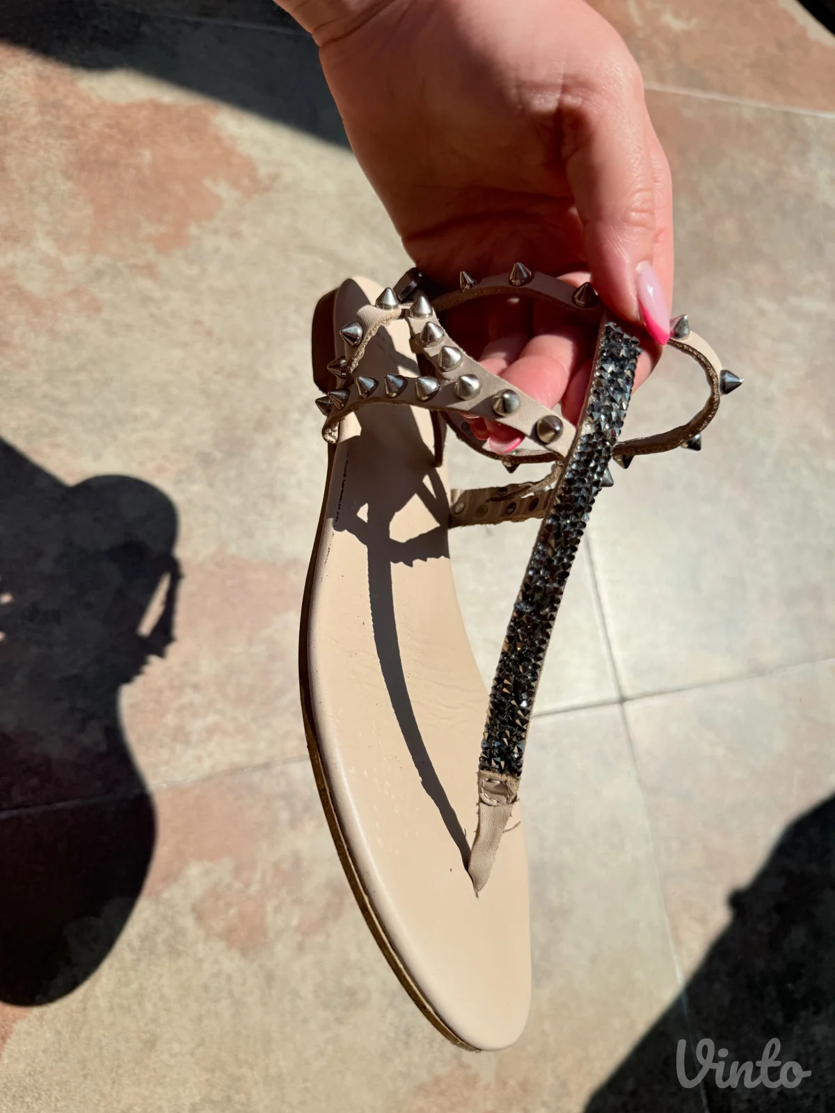 Zara sandale sa swarovski kristalima