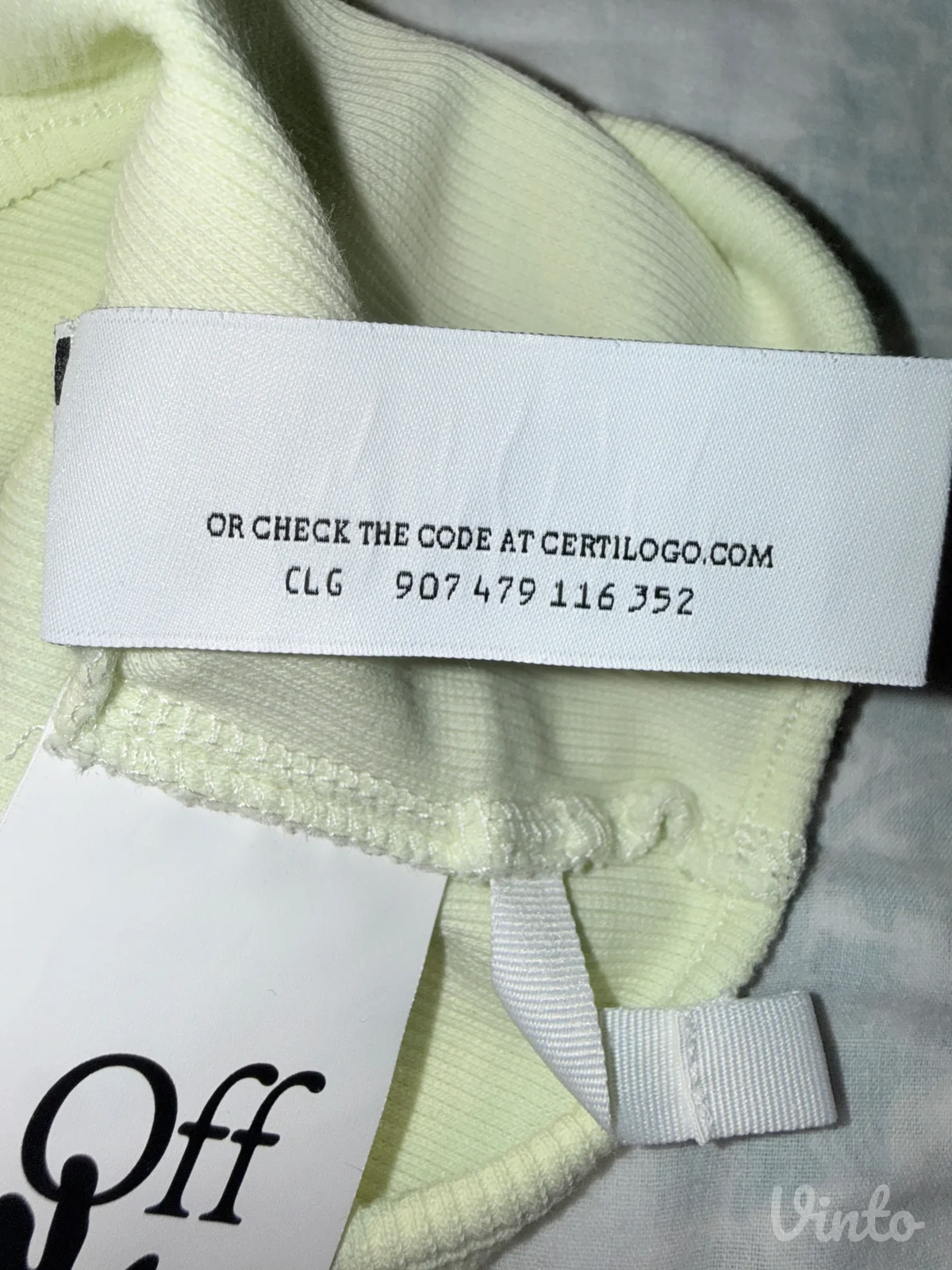 Off White crop top (original)