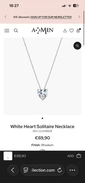 AMEN White Heart Solitaire
