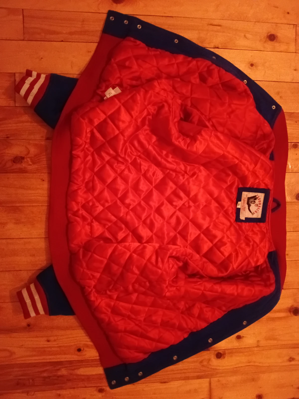 Mitchell & Ness NFL New England Patriots Kožna Koledž Jakna (XL)